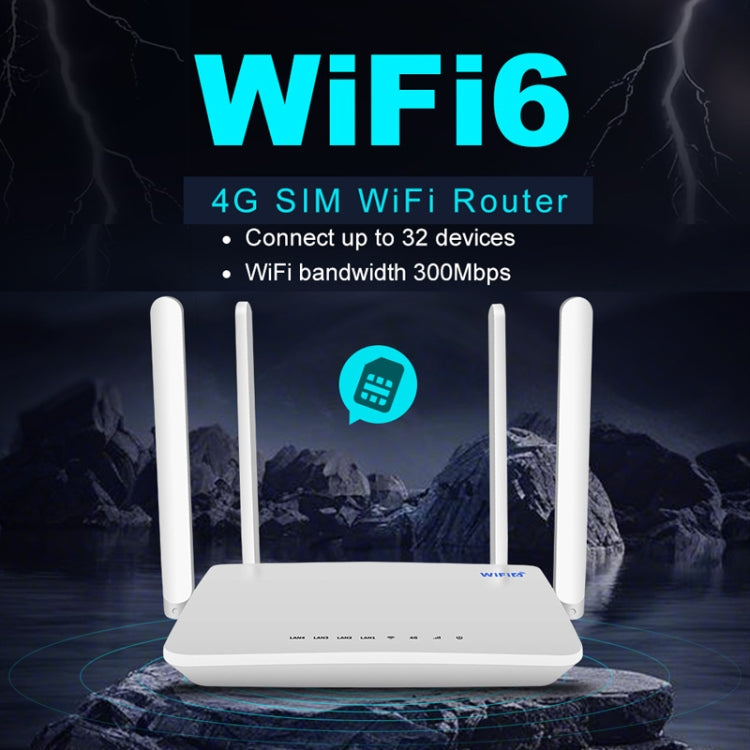 4G CPE Wireless Plug-In Router WiFi 6 Network Hotspot, EU Plug, EC21 4G CPE Wireless Plug-In Router WiFi 6 Network Hotspot, EU Plug, EC21